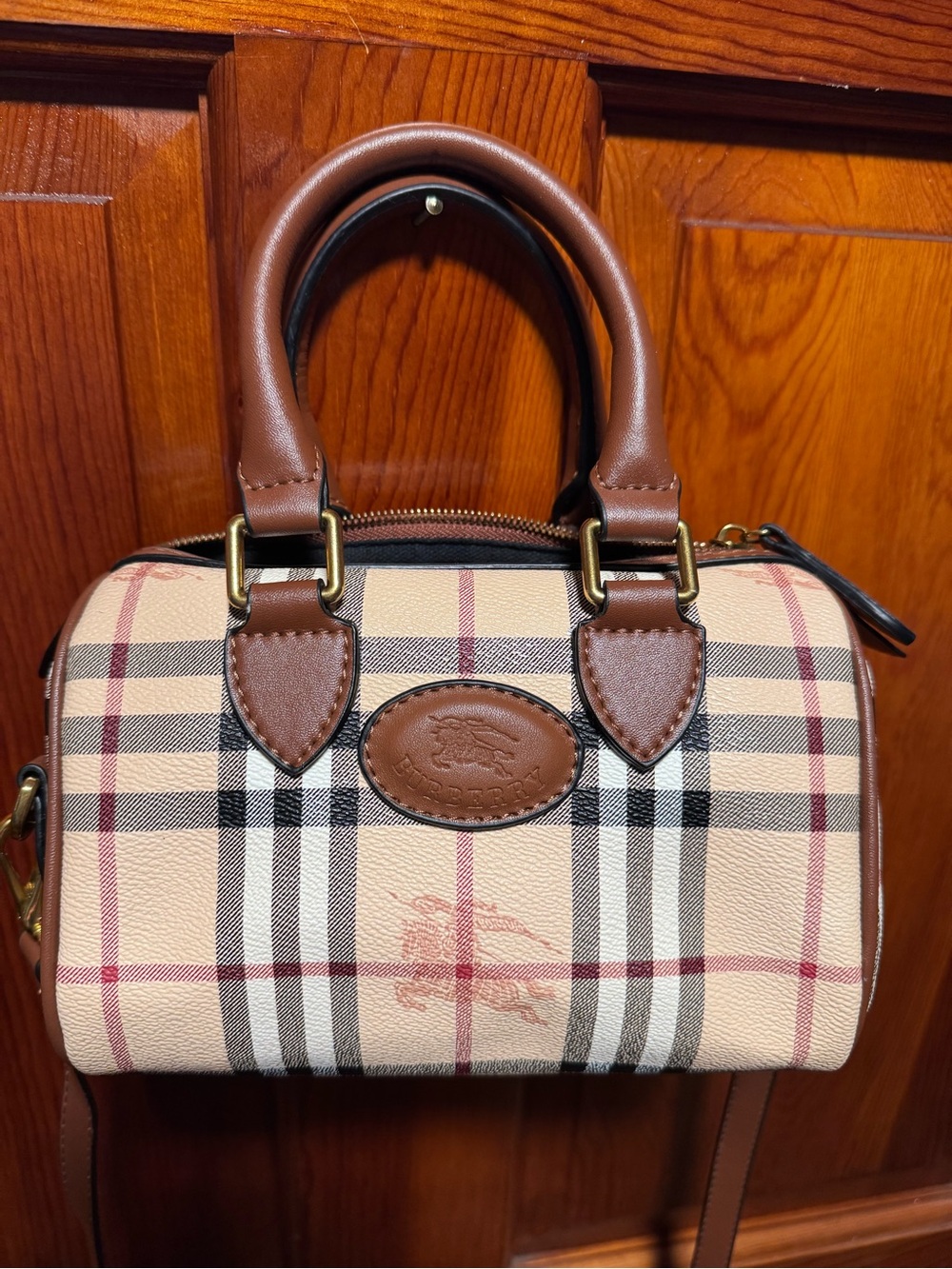 Burberry Haymarket Mini Bowling Tote and xbody bag excellent condition - Picture 2 of 13